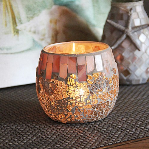 Mosaic tea light holder candle - mosaic,