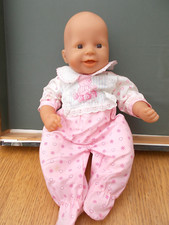 Zapf Creation 2000 14"  Baby Chou Chou Doll , Soft Body, battery box. Laughing.
