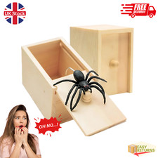 Wooden Prank Spider Scare Box