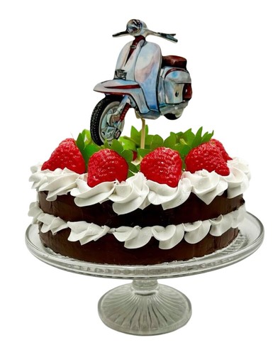 Lambretta scooter cake - lambretta, topper