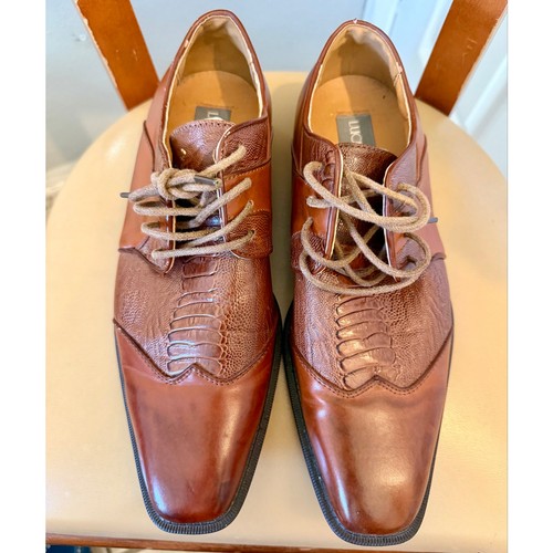 Lucio ricci men faux ostrich - ricci,