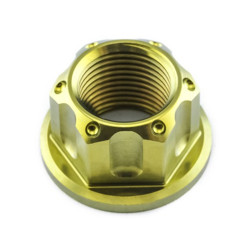 Titanium flanged axle - flanged, m18