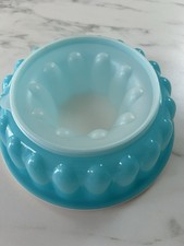 Tupperware Jelly Mould Green / Blue Vintage 3 Piece 1202-11/1201-22.