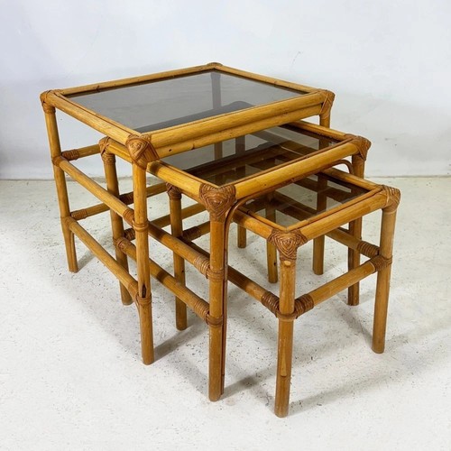 Vintage bamboo rattan nest - vintage,