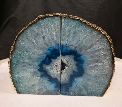Teal agate 24ct - teal, edge