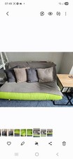 Double size Futon with Brown Mattress and Pine Frame very good condition