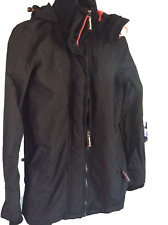 Superdry Jacket The Windcheater Women Medium Size Black double Zip Hardly used
