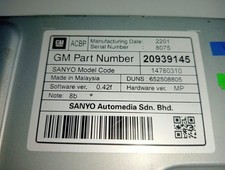 20939145 screen Opel Astra GTC