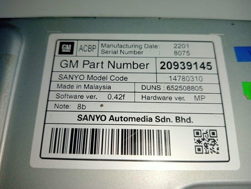 20939145 screen opel astra - 20939145, gtc