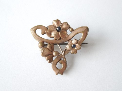 Antique art nouveau brooch - art,