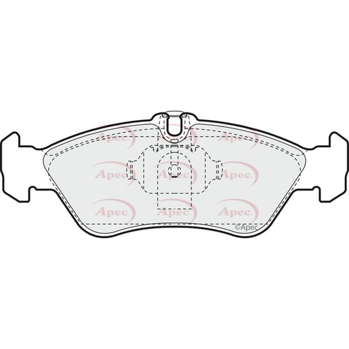 Brake pads set for - set, mercedes