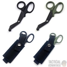 Tactical Combat Paramedic Shears Bandage Scissors & MOLLE Pouch Holder EMT EMS 