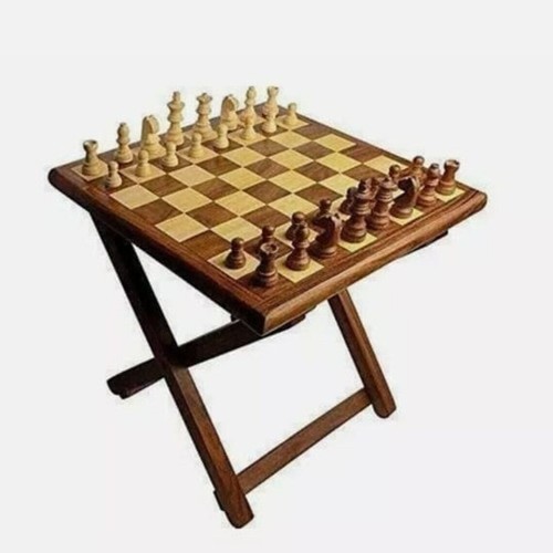 Wooden chess with - chess,