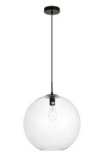 BLACK GLASS SHADE DINING ROOM