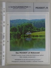 Brochure Peugeot J5 Motorhome