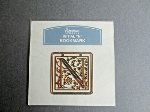 New bookmark letter gold - letter, n