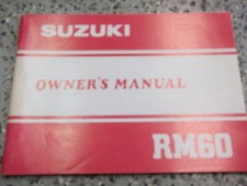 1983 Suzuki RM60 Owners Manual