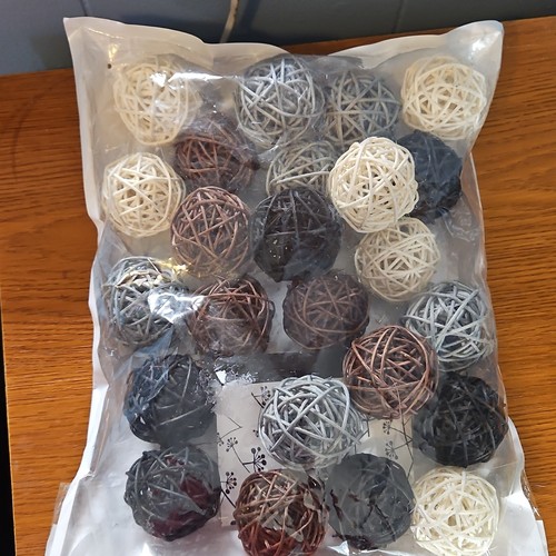 Zorpia decorative wicker balls - wicker,
