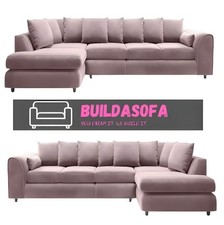 XXL PLUSH VELVET L-SHAPED