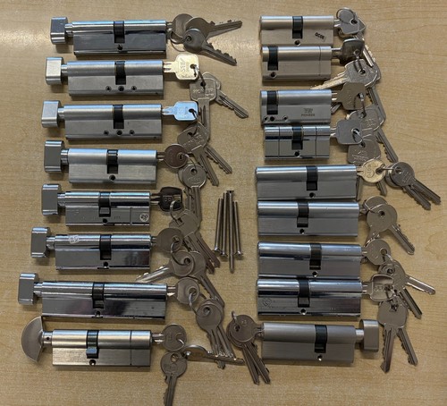 Job lot 17x euro cylinder - job, of