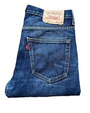 LEVIS 752 Jeans Mens W 30 L 30 Classic Fit Vintage Blue Denim Red Tab No E277