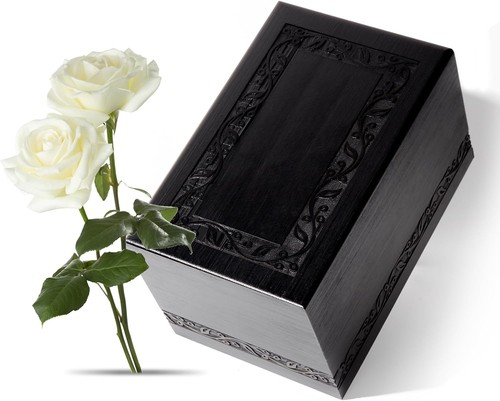 Large wooden cremation urn - cremation,