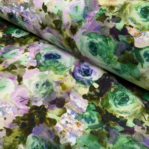 Abstarct pastel floral linen - pastel,