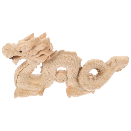 Wood dragon figure - wood, cute