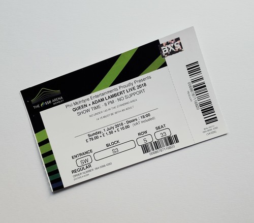 Queen tickets memorabilia - queen, &