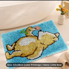 Latch hook DIY rug kit preprinted " Winnie The Pooh" approx. 38 X 52 Cm. ￼