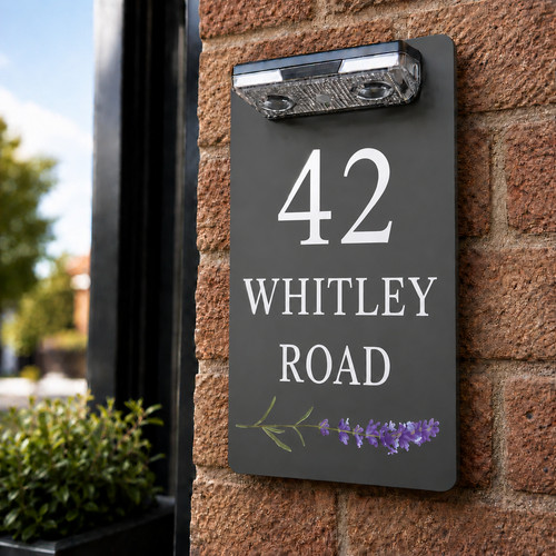 Custom house number plaques - number,