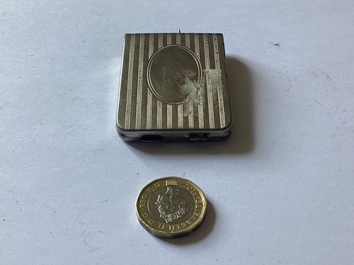 Vintage metal matchbox holder - vintage,