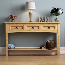 Pine Console Table 116x70cm 3