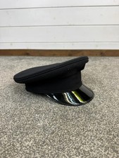 Black Flat Peak Patrol Cap