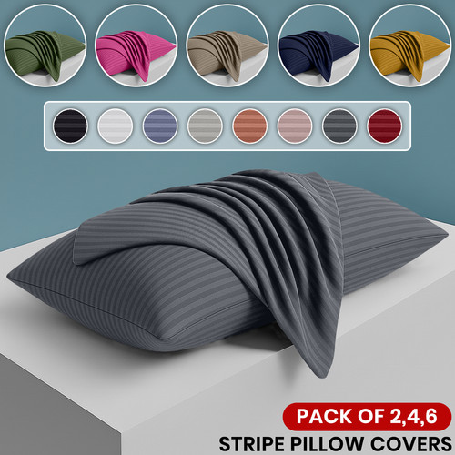 Premium stripe pillow cases - premium,
