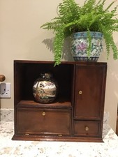 Antique Small Wooden Jewellery