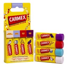 🔥Carmex Toasted Marshmallow Vanilla Frosting Candy Cane Sugar Plum Lip Balm Set