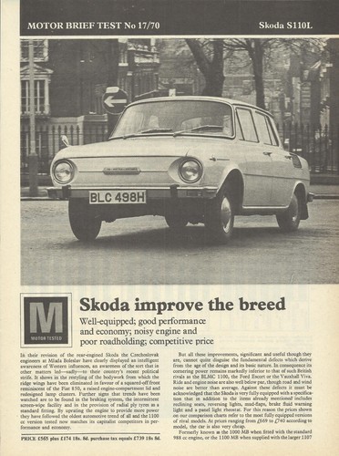Skoda s110l original 1970 - skoda,