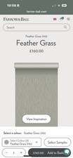 Farrow & Ball Feather Grass Wallpaper-5102-7m
