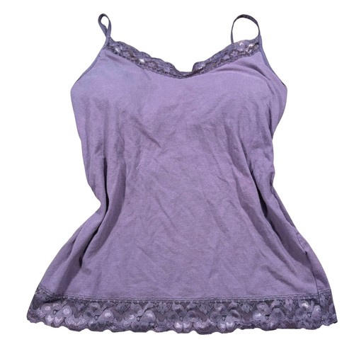 Y2k purple lace - trim, camisole