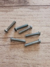 Meccano 6 x #111 Zinc bolts round slot head 3/4"
