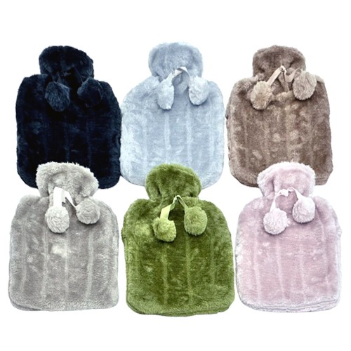 Hot water bottle with - bottle, cover
