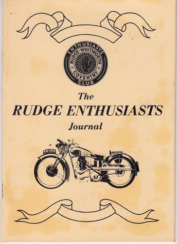 The rudge enthusiasts journal - rudge,