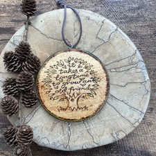 Handmade Friendship/Friend Wooden Hanging Sign Gift Birthday Present