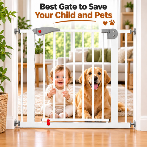 Baby safety gate for stairs - safety,