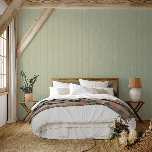Sage green panel wallpaper - sage,