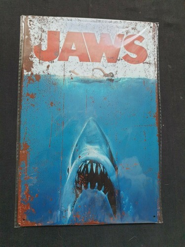 Jaws metal sign plaque - sign,