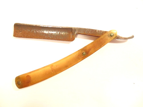 Old straight razor - old,