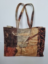 ACNE STUDIOS Denim Print Cotton Tote Bag Handbag RRP £600