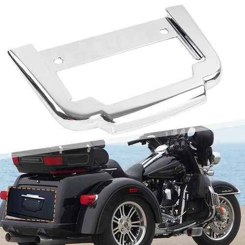 Chrome rear license plate - license,